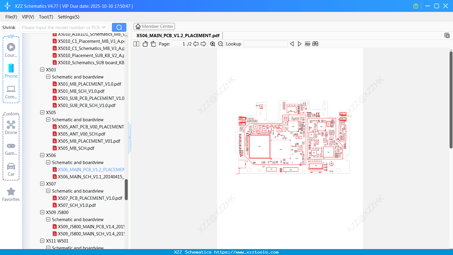 Infinix X506_MAIN_PCB_V1.2_PLACEMENT